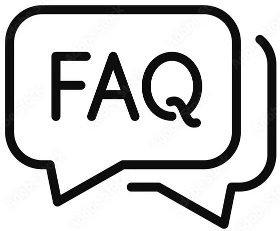 Home 16 Speech bubbles with FAQ text